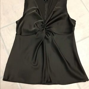 Ann Taylor Front Twist Knot Polyester Top